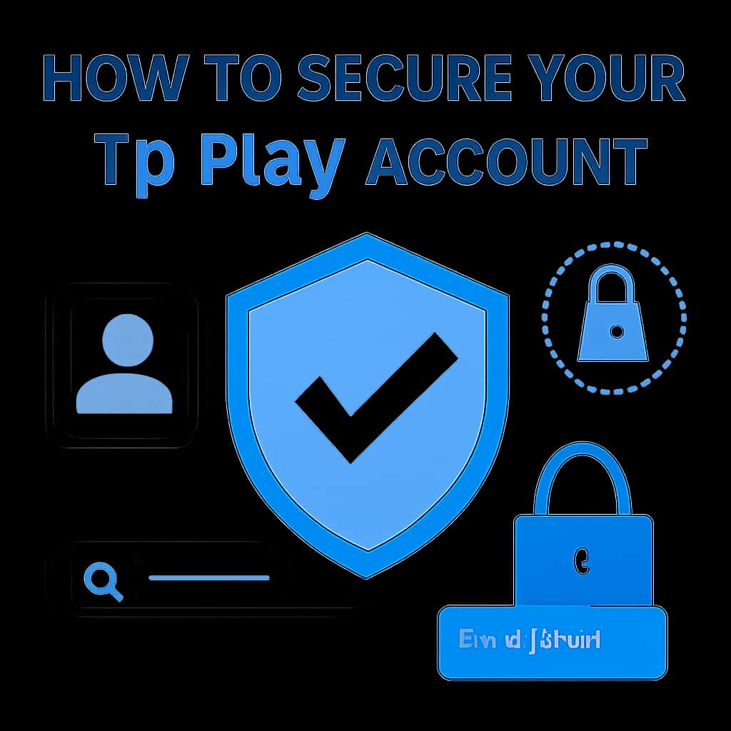 Illustration of security measures for Tp Play account protection.