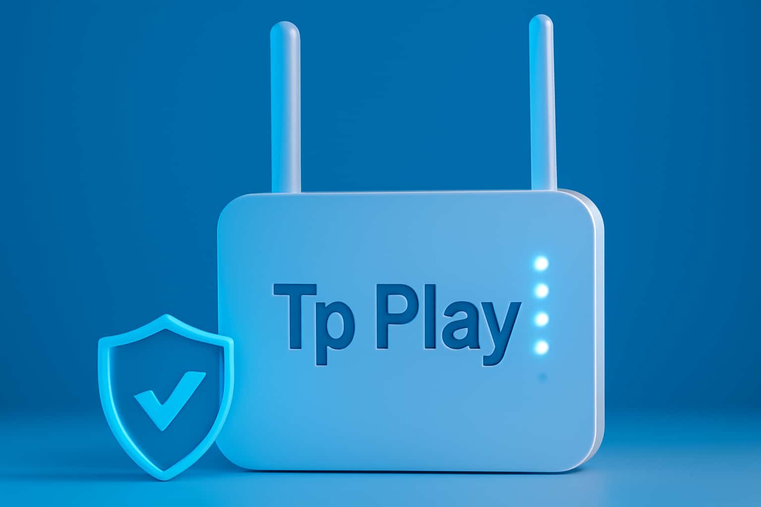 An informational scene depicting secure features of Tp Play.