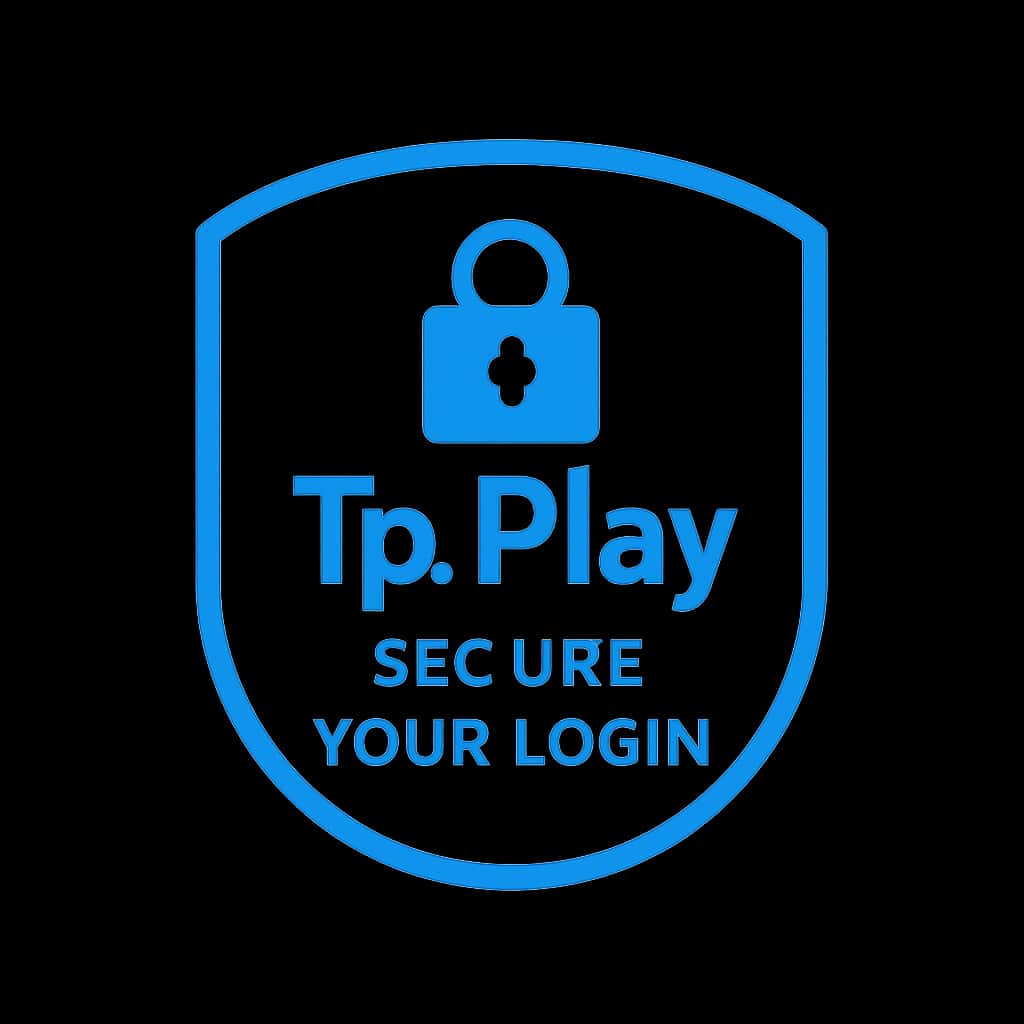 A minimalist badge representing Secure Your Tp Play Login.