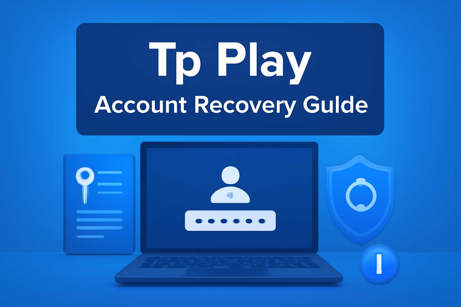 Informational scene depicting the Tp Play Account Recovery Guide.