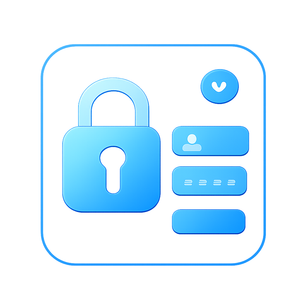 Illustration explaining login security measures for Tp Play.