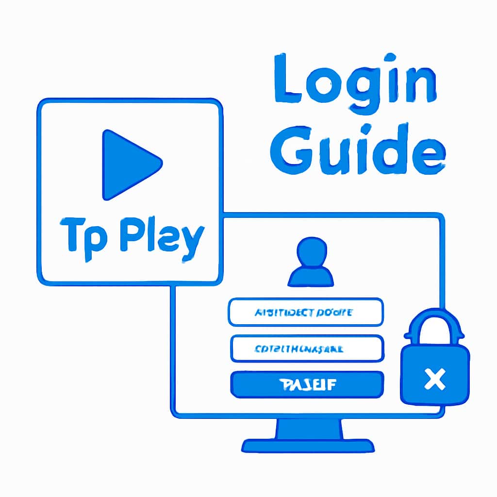 Illustration explaining login security measures for Tp Play.