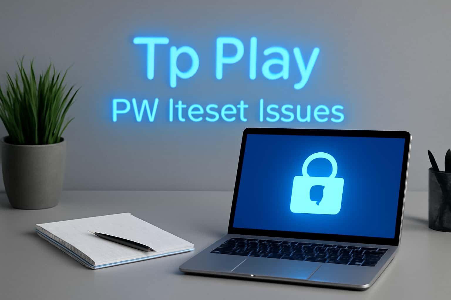 Informational scene about Tp Play password reset issues.