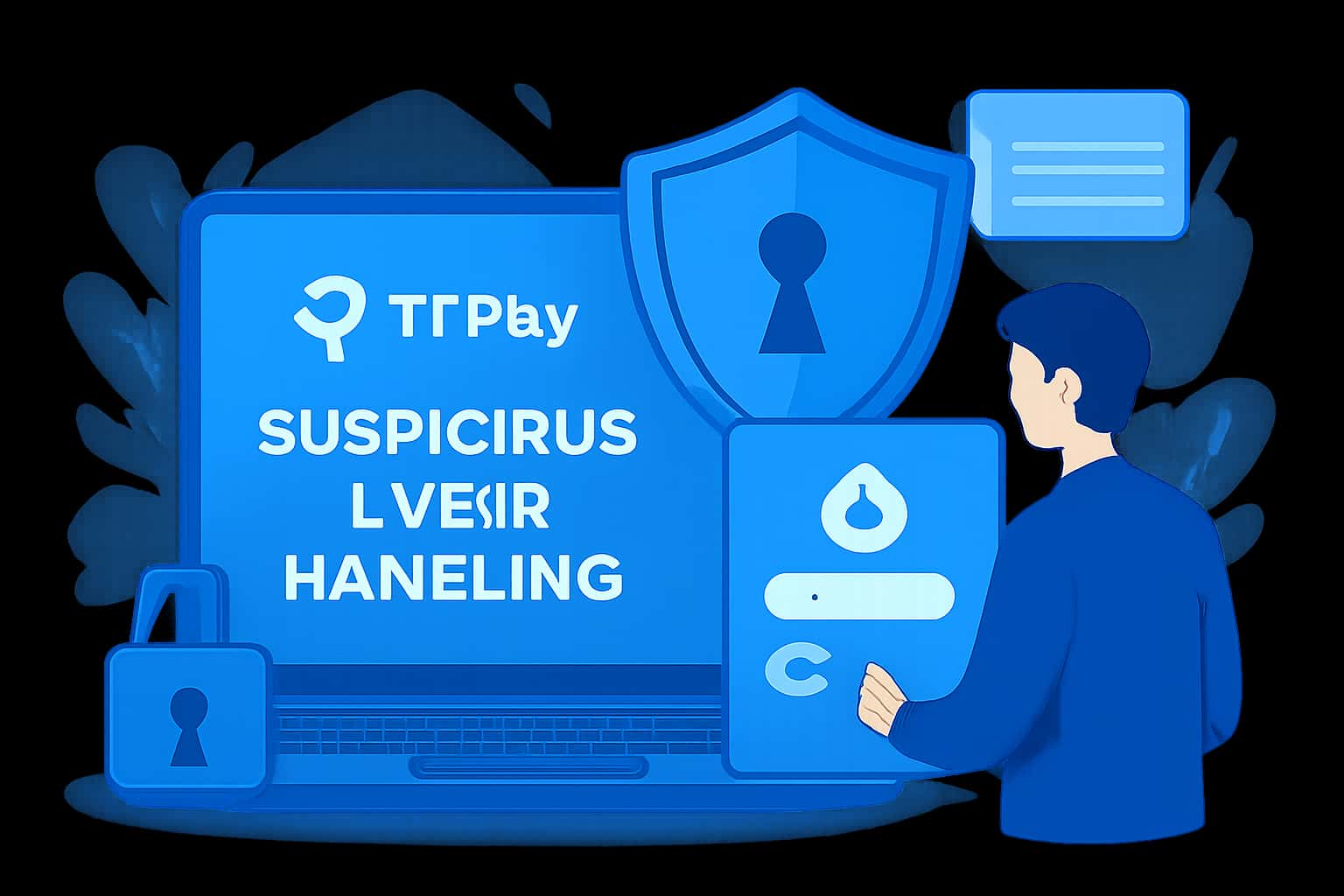 Scene depicting secure login procedures and suspicious activity management for Tp Play.