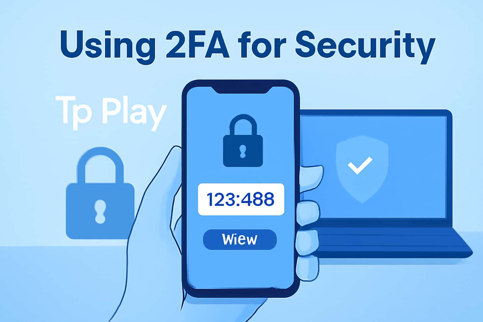 Informational scene about Using 2FA for Tp Play Security.